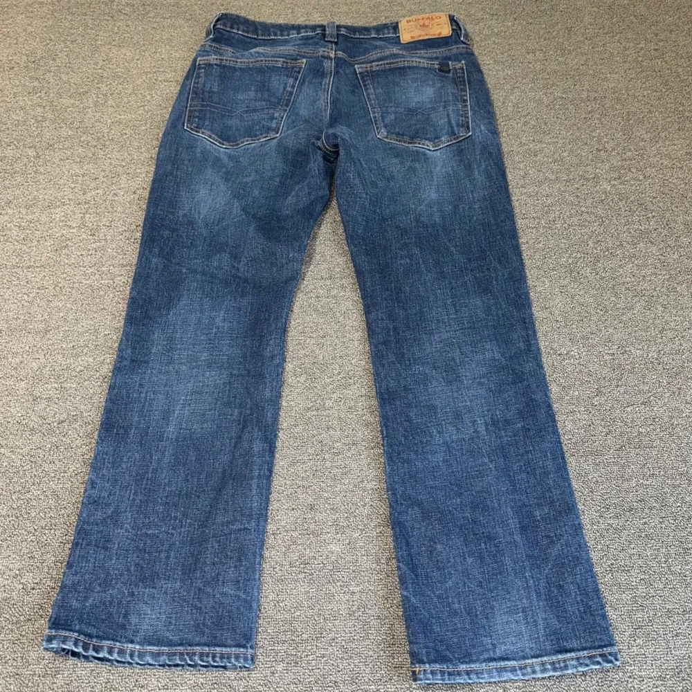 Buffalo David Bitton Driven Relaxed Straight Leg Jeans Mens 31x30 Dark Wash Blue